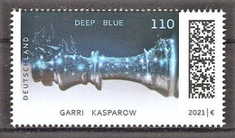 BRD Mi.Nr. 3595 ** Schachcomputer Deep Blue Schlägt Weltmeister Garri Kasparow 2021 - Unused Stamps