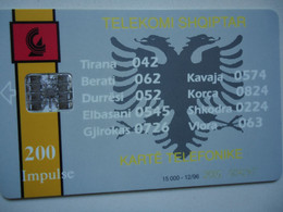 ALBANIA   USED   PHONECARDS  ADVERSTISING 15.000 - Albanien