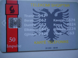 ALBANIA   USED   PHONECARDS  ADVERSTISING 20.000 - Albanien