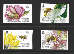Pitcairn Islands 2008 Flower & Bee Set Of 4 Imperforate Printer's Proof Singles - Pitcairn