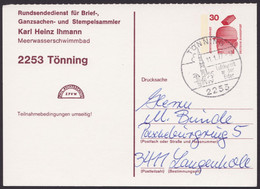 PP 94 B 2/01 "Ihmann,Tönning", Fragteteil Bedarfsgelaufen - Postales Privados - Usados