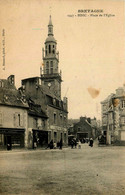 Binic * Rue Et Place De L'église * Café Du Marché * Hôtel Du Centre - Binic