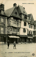 Lannion * La Place Du Centre * Chapellerie J. LENOIR * épicerie Mercerie * Draperie JECOU - Lannion