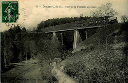 Dinan * Le Pont De La Fontaine Des Eaux * Passage D'un Train * Ligne Chemin De Fer De Côtes D'armor - Dinan