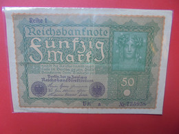 Reichsbanknote 50 Mark 1919 Circuler - 50 Mark