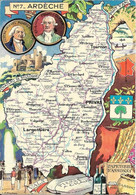 Carte Géographique Ardèche - Otros & Sin Clasificación