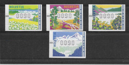 Suisse - 4 Timbres-distributeurs - TB - Sonstige & Ohne Zuordnung