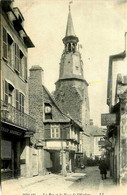 Dinan * La Rue Et La Tour De L'horloge * épicerie De L'horloge * Café COCHIN * Débit De Tabac Tabacs - Dinan