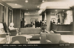 Real Photo Hotel Europa San José Foto Coto  Written 1957 No Stamp - Costa Rica