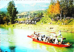 ► JOUTE NAUTIQUE - Sur Le RHONE Env De Vienne  1950s (Fischerstechen - Water Jousting) - Regionale Spelen