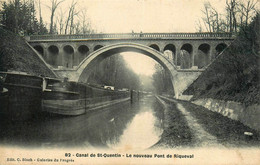 St Quentin * Canal * Péniches Batellerie * Le Nouveau Pont De Riqueval * Péniche Barge Chaland - Saint Quentin