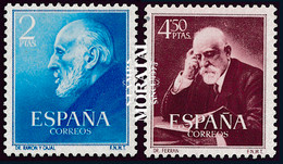 1952 España  Ed 1119/1120 Cajal/Ferrán Personajes **MNH Perfecto Estado, Nuevo Sin Charnela  (Edifil) - 1951-60 Ungebraucht
