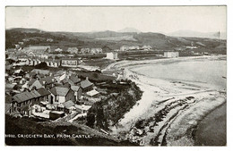 Ref 1482 - 1922 Postcard - Criccieth Bay From The Castle - Caernarvonshire Wales - Caernarvonshire
