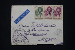 MAURITANIE - Enveloppe D'un Soldat De Rufisque Pour L'Algérie En 1943 Par Avion Avec Cachet De Vaguemestre - L 96006 - Storia Postale