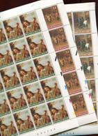 Belgie 1990 2393/95 PAINTINGS TENIERS FULL SHEET MNH Plaatnummer OO - 1981-1990