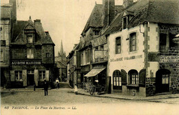 Paimpol * La Place Du Martray * Commerce Magasin " Au Bon Marché " * Vélos Cycles J. MONIN * Café Du Marché - Paimpol