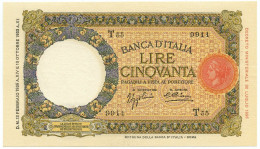 50 LIRE CAPRANESI LUPA CAPITOLINA MARGINE LARGO FASCIO ROMA 12/02/1936 SUP+ - Sonstige