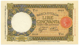 50 LIRE CAPRANESI LUPA CAPITOLINA MARGINE LARGO FASCIO ROMA 12/02/1936 SUP+ - Sonstige