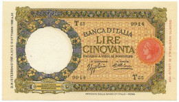 50 LIRE CAPRANESI LUPA CAPITOLINA MARGINE LARGO FASCIO ROMA 12/02/1936 SUP+ - Regno D'Italia - Altri