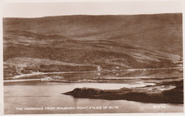 KYLES OF BUTE - The Narrows From Rhubaan Point. Valentine's Post Card. Valentine & Sons. Real Photograph. N° 218965 - Bute
