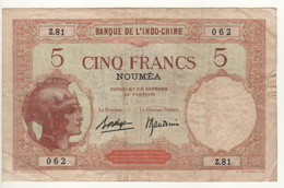 NEW CALEDONIA   5 Francs  P36b  ( ND.  1926 ) - Otros – Oceanía