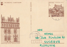 A4571- Cultural Heritage Management, Museum Of Art Kazimierz Dolny,Poland 1977 Used Postal Stationery - Ganzsachen