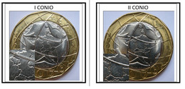 VARIANTE 1000 Lire 1997 "Confini Sbagliati" E "Confini Giusti" (2 Monete FDC) - 1 000 Liras