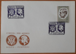 Portugal FDC - Cimeira Dos Açores / Encontro Presidencial Nixon Pompidou - Angra Do Heroísmo 13 Dezembro 1971 - FDC