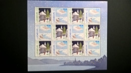 Feuille Complète 12 Timbres Nöel 2003 Neufs Sans Charnière - Feuilles Complètes