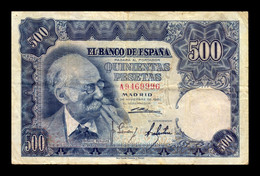 España Spain 500 Pesetas M. Benlliure 1951 Pick 142 Serie A BC F - 500 Peseten