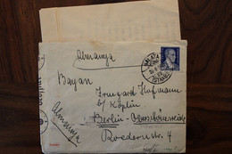 Turquie 1940 OKW Censure Türkei Air Mail Cover Enveloppe Allemagne Turkey Türkiye Ww2 Wk2 - Cartas & Documentos