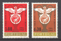 Portugal, 1963, Soccer, Football, Benfica, Sports, MNH, Michel 933-934 - Unclassified
