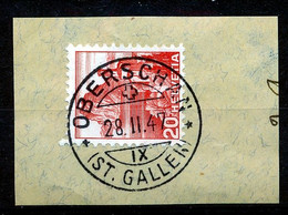 Mi Nr 327 -  Stempel "OBERSCHAN" - Kanton Sankt-Gallen - (ref. 3198) - Other & Unclassified