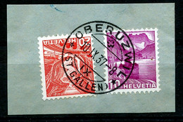Mi Nr 299+301 -  Stempel "OBERUZWIL" - Kanton Sankt-Gallen - (ref. 3200) - Other & Unclassified