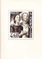 1947/1948  4.60 Franc, Originalentwurf Gemeinschaft. Künstler Und Entwerfer: Decaris. Für Markenserie 1948.Vorlage Im - Other & Unclassified