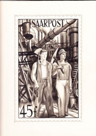 1947/1948  45 Franc, Originalentwurf Industriearbeiter. Künstler Und Entwerfer: Decaris. Für Markenserie 1948.Vor- - Andere & Zonder Classificatie