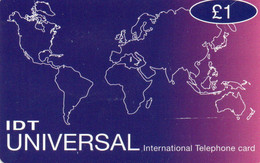 SCHEDA TELEFONICA - PHONE CARD - IDT UNIVERSAL - A Identifier