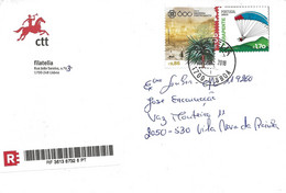 TIMBRES - STAMPS-  FRANCOBOLLI - SELLOS - MARCOPHILIE - PORTUGAL - LETTRE RECOMMANDÉ - TIMBRES DIVERS - Covers & Documents