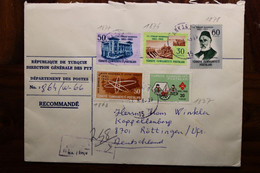 Turquie 1963 Recommandé Röttingen Türkei Air Mail Cover Par Avion Allemagne Turkey Türkiye - Lettres & Documents