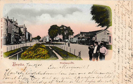 Breda Stationplein Gare Du Train Tram Chemin De Fer Couleur 1901 Schaefer - Breda