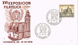 40200. Carta TORRENTE (Valencia) 1976. Exposicion Filatelica. San Abdó Y San Senén - 1971-80 Cartas