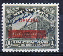 Nicaragua  Stamp Showing The National Palace With Overprint In Mounted Mint. - Nicaragua