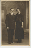 EQUEURDREVILLE - Belle Carte Photo Couple Posant En 1924 Pour Photographe J. KOCH à CHERBOURG - Equeurdreville