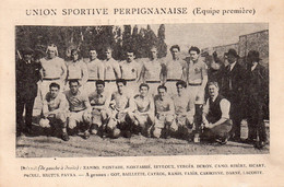 CPA De L'équipe De Rugby De PERPIGNAN En 1924. - Rugby