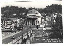 10.069 - TORINO PONTE VITTORIO EMANUELE I° - LA GRAN MADRE DI DIO - ANIMATA AUTO CAR 1950 CIRCA - Bridges