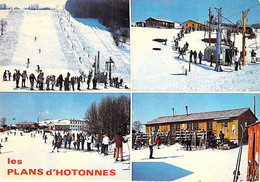 01 - LES PLANS D'HOTONNES : Multivues ( Animation - Pistes De Ski - Remonte Pentes ...) CPA Village ( 270 Habitants) Ain - Ohne Zuordnung
