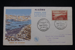 ALGÉRIE - Enveloppe FDC En 1957 - Barrage Des Beni Bahdel -  L 96108 - FDC