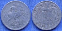 SPAIN - 5 Centimos 1945 KM# 765 Franco Dictatorship (1936-75) - Edelweiss Coins - 5 Centesimi