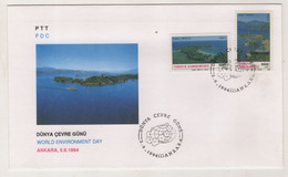 TURKEY,TURKEI,TURQUIE, WORLD ENVIRONMENT DAY 1994  FDC - Covers & Documents