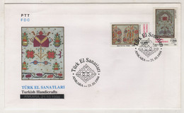 TURKEY,TURKEI,TURQUIE,TURKISH HANDICRAFTS 1994  FDC - Lettres & Documents